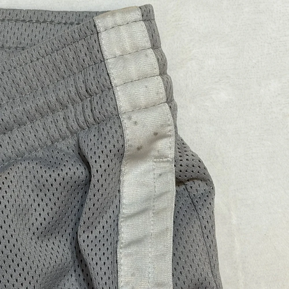 Vintage Nike Swoosh Basketball Shorts Mens M Medium Gray Mesh Baggy Y2K Boxing